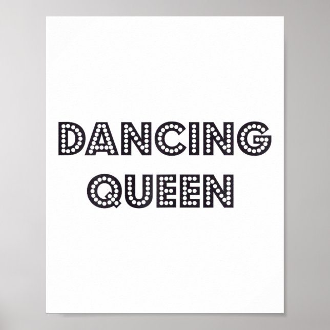 Phantastisches Dancing Queen Stilgeschenk der 70er Poster (Vorne)