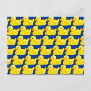 Phantastisches Design aus gelbem Gummi mit Ducky-T Postkarte