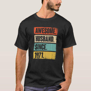 Phantastisches Ehemann seit 1971 51 Hochzeitstag T-Shirt