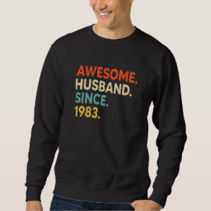 Phantastisches Ehemann seit 1983 39 Hochzeitstag Sweatshirt