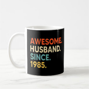 Phantastisches Ehemann seit 1985 37 Hochzeitstag Kaffeetasse