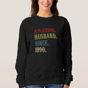 Phantastisches Ehemann seit 1990 32 Hochzeitstag Sweatshirt