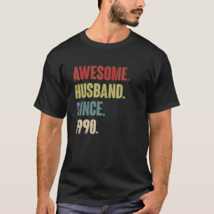 Phantastisches Ehemann seit 1990 32 Hochzeitstag T-Shirt