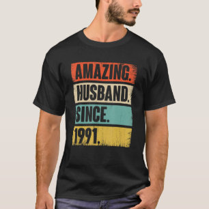 Phantastisches Ehemann seit 1991 31 Hochzeitstag T-Shirt