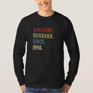 Phantastisches Ehemann seit 1998 24 Hochzeitstag T-Shirt