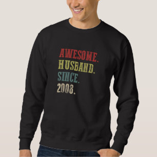 Phantastisches Ehemann seit 2008 14 Hochzeitstag Sweatshirt