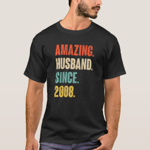 Phantastisches Ehemann seit 2008 14 Hochzeitstag T-Shirt