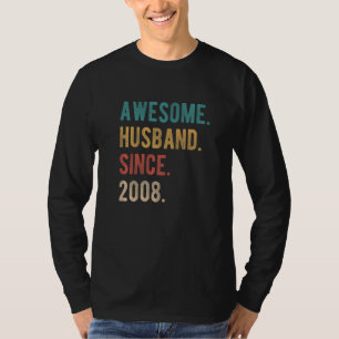 Phantastisches Ehemann seit 2008 14. Wedding Anive T-Shirt