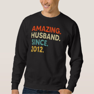Phantastisches Ehemann seit 2012 10 Hochzeitstag Sweatshirt
