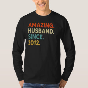Phantastisches Ehemann seit 2012 10 Hochzeitstag T-Shirt