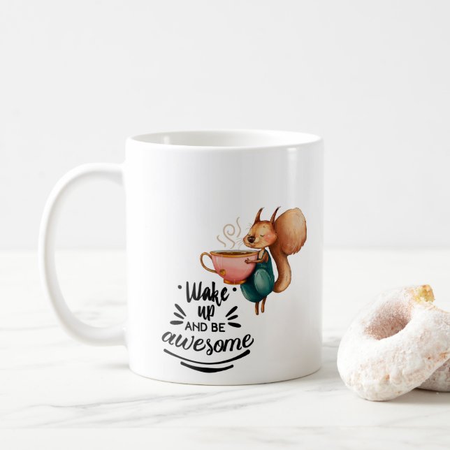 Phantastisches Eichhörnchen wischen Tasse (Mit Donut)
