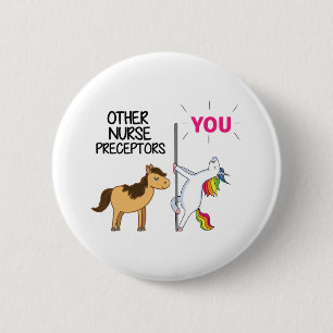 Phantastisches Einhorn-Geschenk für Krankenpfleger Button
