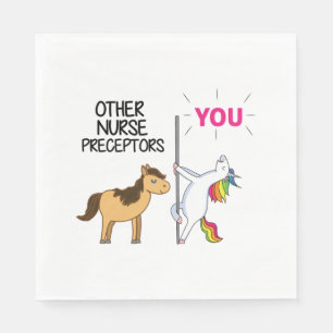 Phantastisches Einhorn-Geschenk für Krankenpfleger Serviette