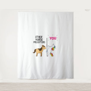 Phantastisches Einhorn-Geschenk für Krankenpfleger Wandteppich