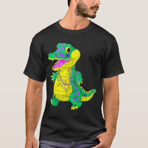 Phantastisches Festival Madri Gras Alligator Beads T-Shirt