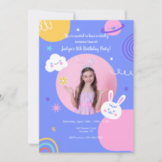 Phantastisches Geburtstagsparty-Foto Einladung