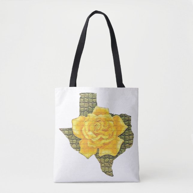 Phantastisches Gelb-Rose von Texas-Muster Blume (Vorderseite)