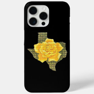 Phantastisches Gelb-Rose von Texas-Muster Blume Case-Mate iPhone Hülle