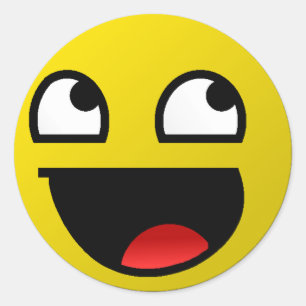 Phantastisches Gesicht! Runder Aufkleber