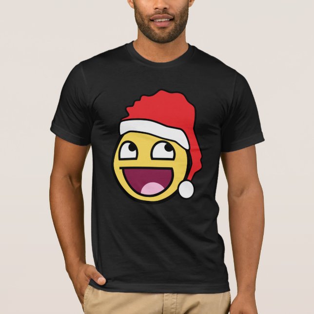Phantastisches Gesicht Santa Dark Bella Leinwand T T-Shirt (Vorderseite)