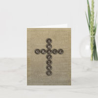 Phantastisches Grace Cross Beileid mit Verse