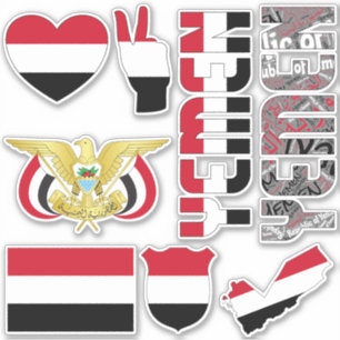 Phantastisches Jemen - Staatssymbole Aufkleber