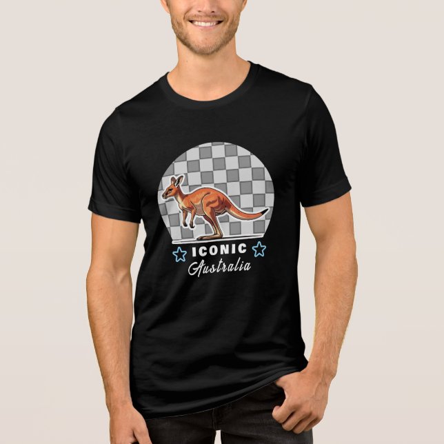 phantastisches Känguru Tri-Blend Shirt (Vorderseite)