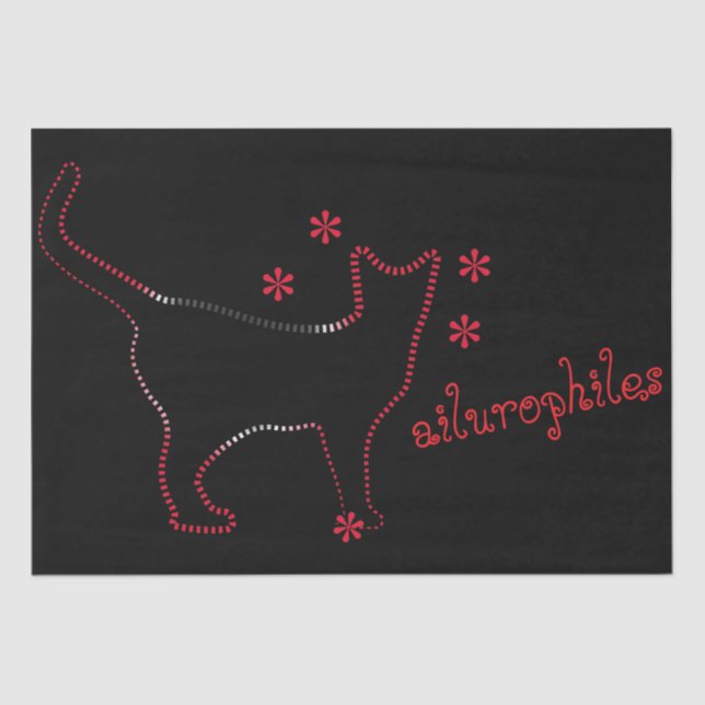 phantastisches Katzenheft Seidenpapier (Vorderseite)