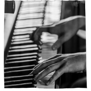 Phantastisches Klavier Duschvorhang