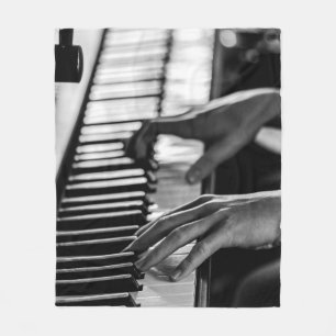 Phantastisches Klavier Fleecedecke