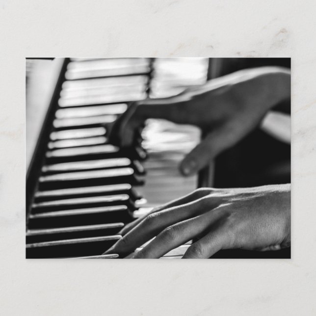 Phantastisches Klavier Postkarte (Vorderseite)
