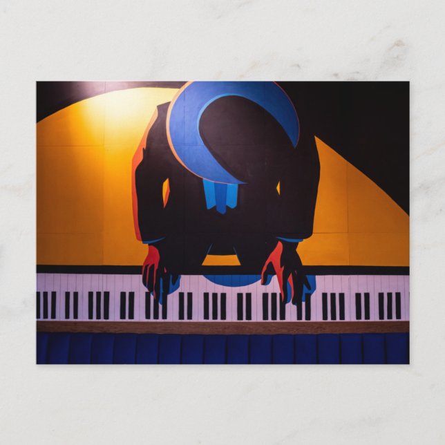 Phantastisches Klavier Postkarte (Vorderseite)