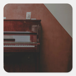Phantastisches Klavier Quadratischer Aufkleber