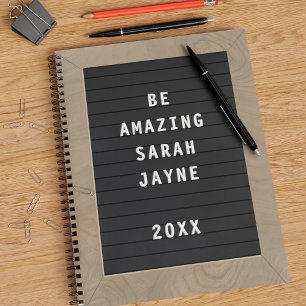 Phantastisches Letterboard SpiralNotebook Notizbuch