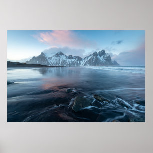 Phantastisches Licht in Island   Stokksnes, Vestra Poster