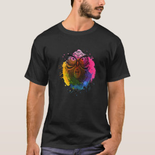 Phantastisches Mandala-Owl mit Stammesdetails T-Shirt