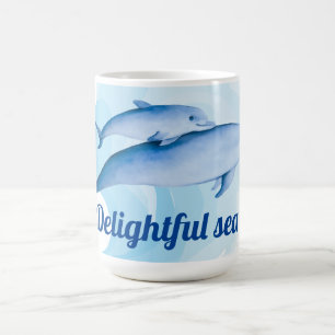 Phantastisches Meer mit Delphinen Kaffeetasse