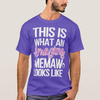 Phantastisches Memaw Großmutter Wertschätzung Mema T-Shirt