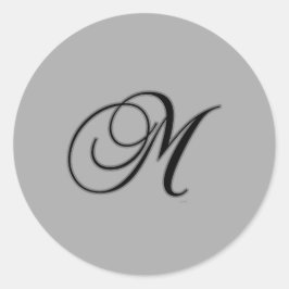 PHANTASTISCHES MONOGRAMM RUNDER AUFKLEBER