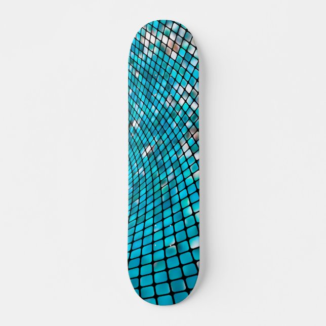 Phantastisches Mosaik 1 Skateboard (Vorne)