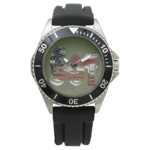 Phantastisches Patriotisches Militär einzigartig Armbanduhr