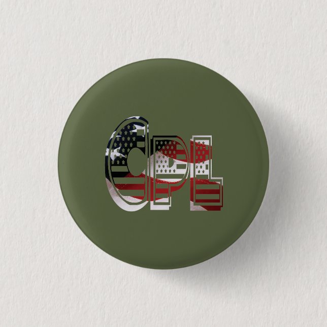 Phantastisches Patriotisches Militär einzigartig Button (Vorderseite)