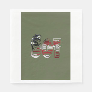 Phantastisches Patriotisches Militär einzigartig Serviette