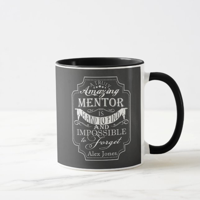 phantastisches persönliches Mentor-Tasse-Kalkplati Tasse (Rechts)