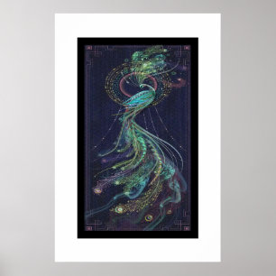 phantastisches Pfauenposter Poster