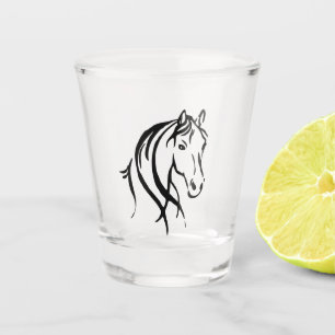 Phantastisches Pferd Schnapsglas