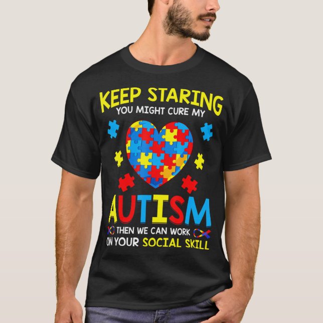 Phantastisches Puzzle Piece TShirt Autismus Bewuss (Vorderseite)