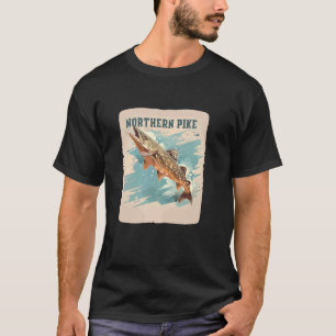 Phantastisches Raubfisch Kostüm für Angelfreunde T-Shirt