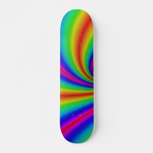 Phantastisches Regenbogenmuster-Skateboard Skateboard (Vorne)