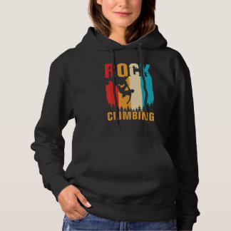 Phantastisches Rock Klettern Retro Bergsteigen Hoodie